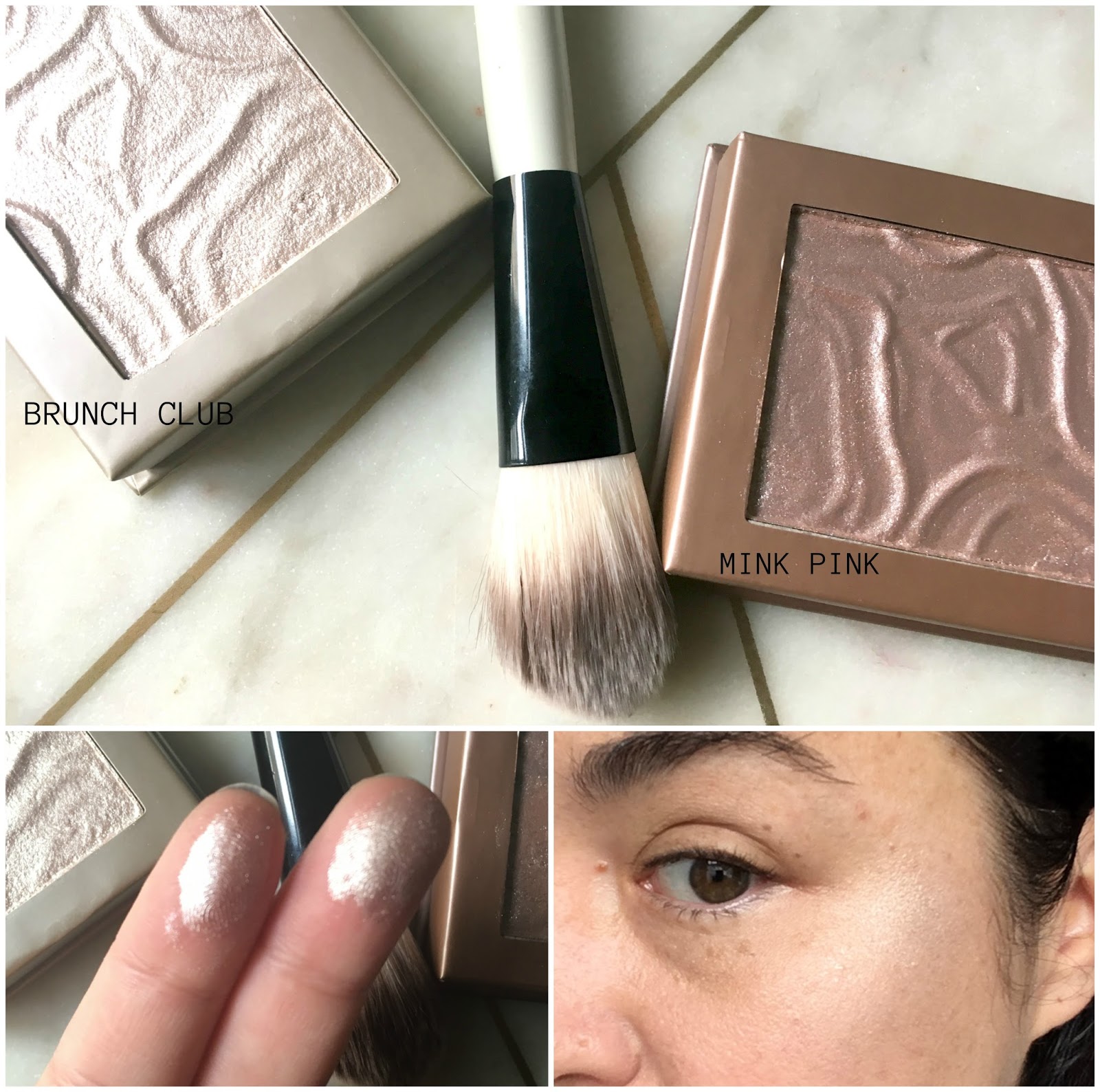Penneys PS Highlighters in Brunch Club, Mink Pink, Peachin' and Gold Digger fluff and